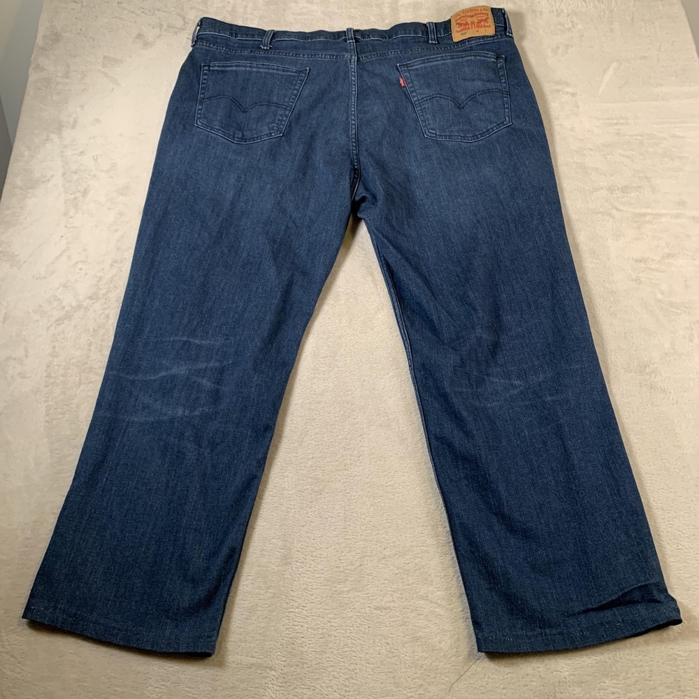 Levis 559 Jeans Mens 46x30 Straight Leg Stretch Denim Relaxed Fit Medium Wash - Picture 14 of 16